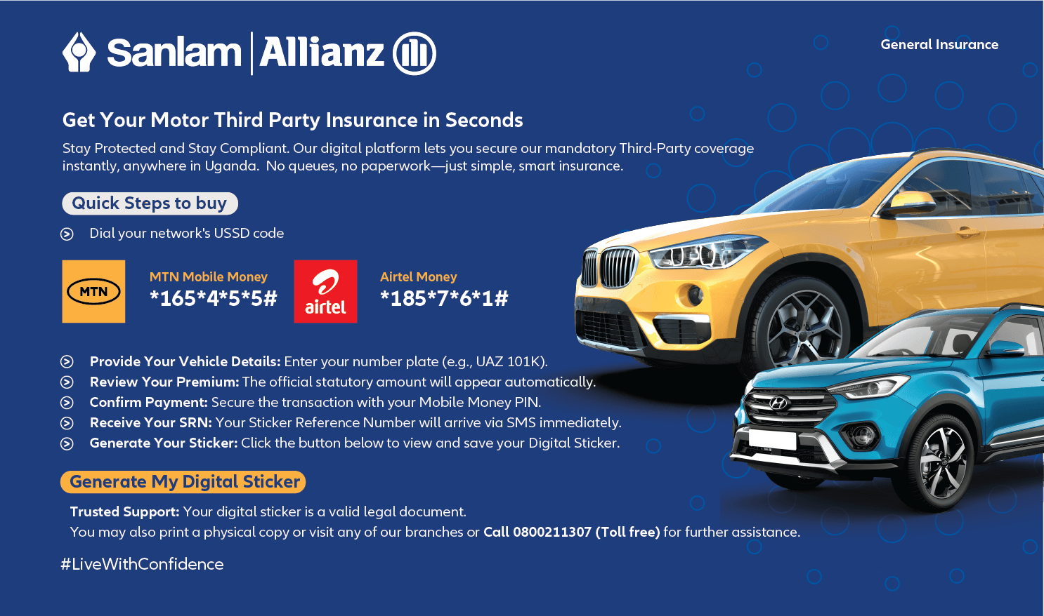 Motor Insurance - Generate Digital Sticker